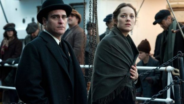 Arriving in hope: Marion Cotillard with Joaquin Phoenix in <i>The Immigrant</i>, her latest movie.