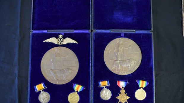 Medals awarded to Norman and Rupert Steele.
