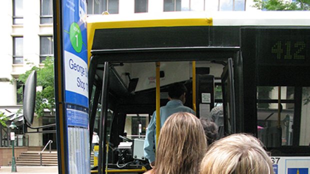 Free ride ... Brisbane commuters are routinely evading pay bus fares by repeatedly touching off their Go Cards.