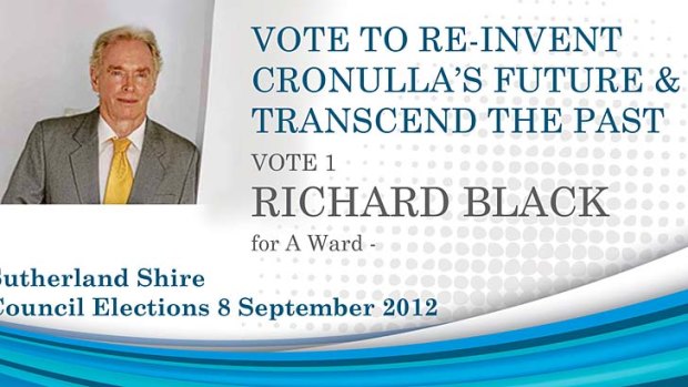 Sutherland candidate Richard Black says Cronulla has had ''$1 billion worth of bad publicity'' since the riot.