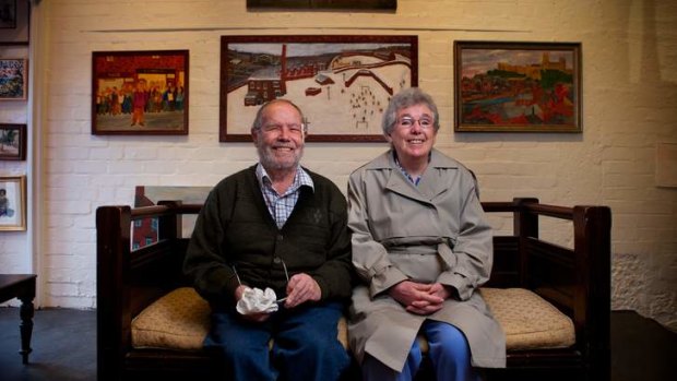 Selling up: Brian and Elsie Cleugh are downsizing and the artist's paintings have to go.