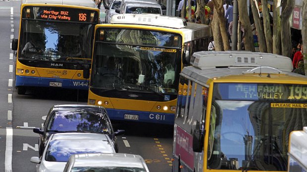 Brisbane commuters are walking away from buses.