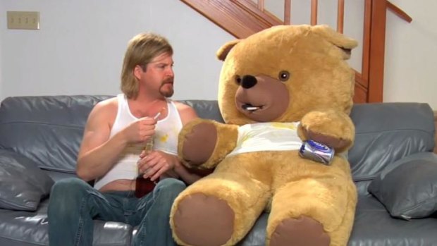Spot the difference ... <i>Charlie the Abusive Teddy Bear</i> is suing Seth MacFarlane over <i>Ted</i>.