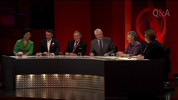 Speaking up: A Q&A panel; Nafsiah Mboi, Nic Holas, Michael Kirby, Tony Jones, Françoise Barré-Sinoussi and  Amanda Vanstone.