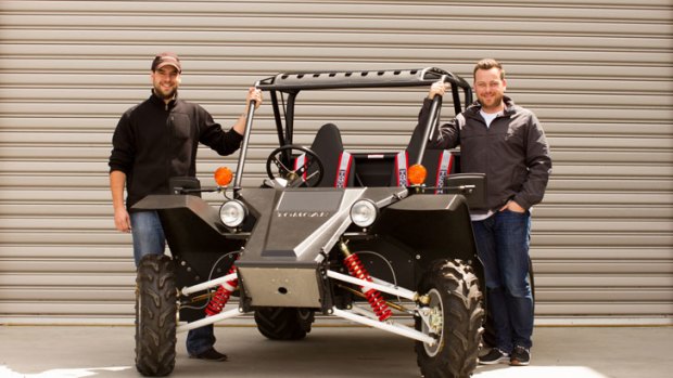 Tomcar co-founders and brothers Michael and David Brim.