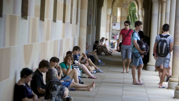 University of Queensland students are being priced out of rentals in the affluent western suburbs. 
