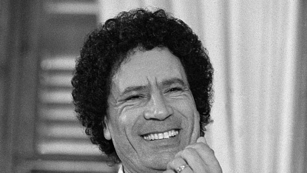 End of an era ... Libyan leader Muammar Gaddafi pictured in Spain in 1984.