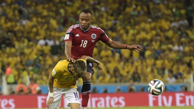 Juan Zuniga denies trying to hurt Neymar on purpose.