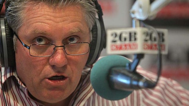 Hurting ... Ray Hadley's numbers down