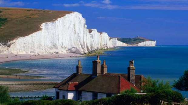 Ups and Downs ... the chalk cliffs of the Seven Sisters.