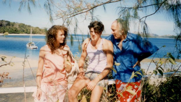 Ties that blind … Chloe, Anthony and Nick Waterlow on holiday in Fiji in the 1980s.