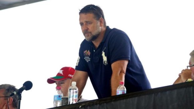 Extending a royal invite: Russel Crowe.