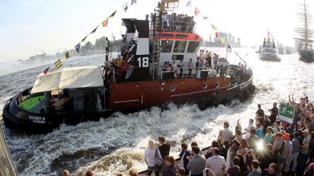 A report has linked Hamburg's harbour celebrations to the outbreak.