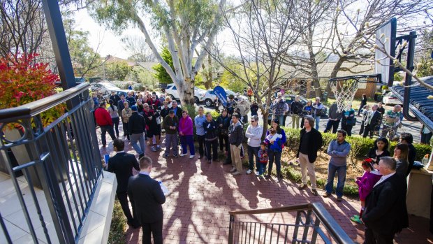 26 Bavin Street in Curtin fetched $1.56 million at auction on Saturday, one of four Canberra houses to sell for over $1 million on the weekend.