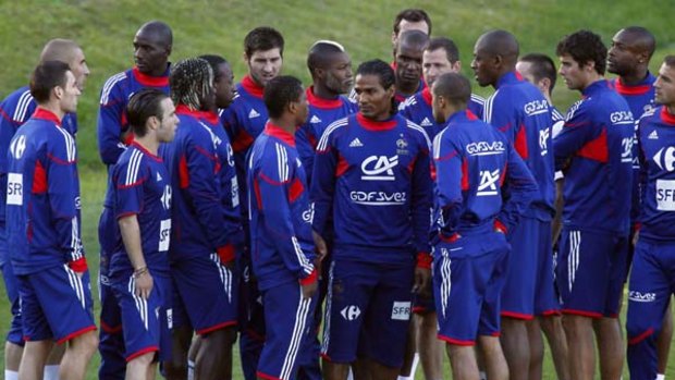 Mutiny ... France players decide not to train.