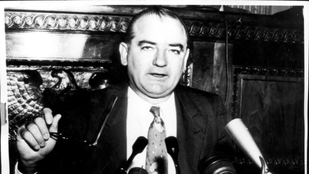 Senator Joseph McCarthy  in 1954.