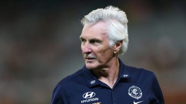 Mick Malthouse says his conduct hasn't changed in recent seasons.