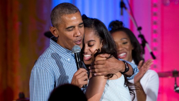Malia Obama seems to back her father's policy decision.