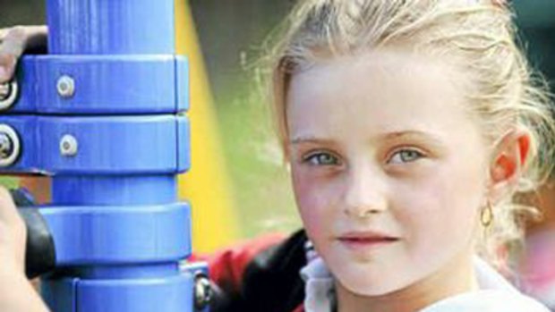 Trinity Bates' best friend, Lily McCormack, at Gooburrum State School.