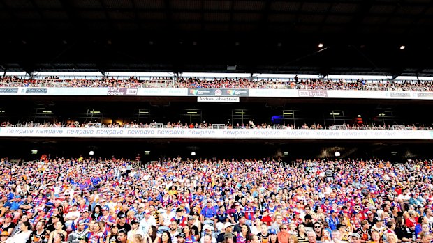 Stands rocking: Knights fans finally had something to shout about.