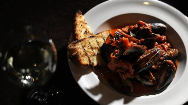A dish of mussels at Ellacure restaurant at Bruce.