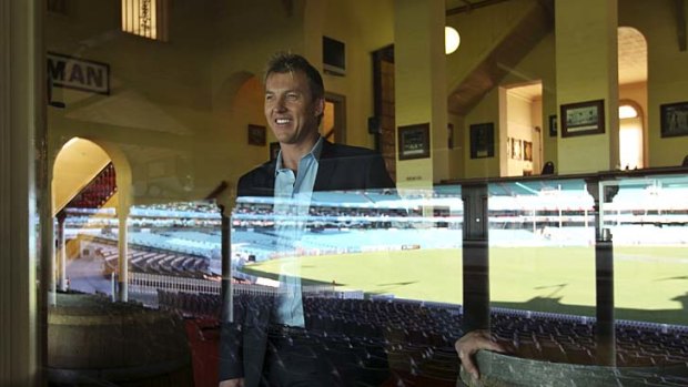 A great run comes to an end ... speedster Brett Lee at the SCG after announcing his retirement from international cricket.