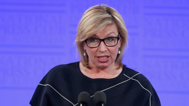Rosie Batty at the National Press Club in Canberra on Wednesday.