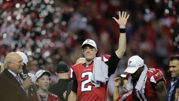 MVP: Matt Ryan claimed the NFL's highest individual honour one day before the Super Bowl.