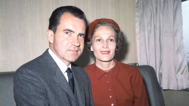 Romantic ... Richard Nixon with his "Irish gypsy" Patricia.