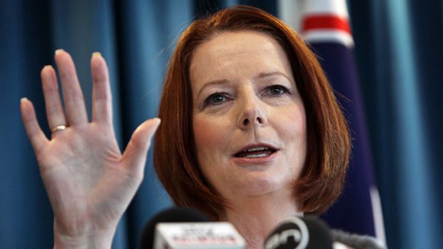 New plan ... Julia Gillard