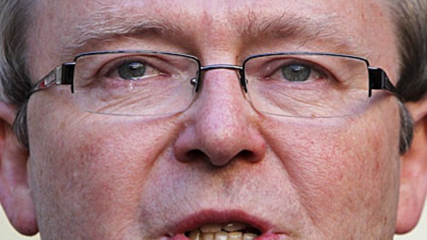 Kevin Rudd's tenure came under fire tonight.
