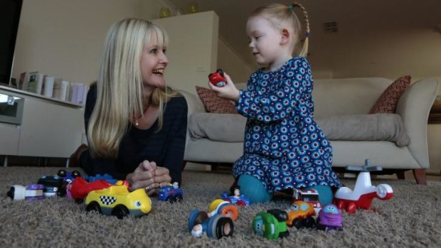  WORRIED: Tracey Trewhella hopes there will be enough private providers to cover programs for children  like her three-year-old daughter, Hailey,  who have development disabilities.