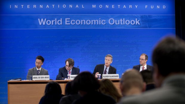 Cash bonus ... International Monetary Fund officials in Washington announced today that Australia will have the top-performing economy in the developed world for the next two years.