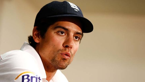 Not good enough: Alastair Cook speaks to the media in Perth after England surrendered the Ashes on Tuesday.