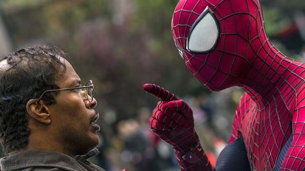 Graham Burke says going to the movies is still a cheap night out. Above: Jamie Foxx and Andrew Garfield in <i>The Amazing Spider-Man</i>.
