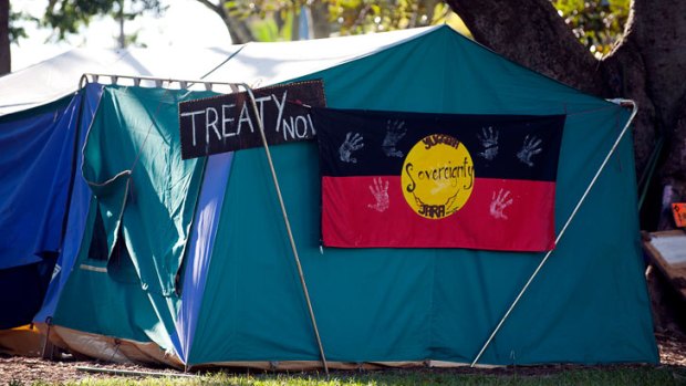 The Musgrave Park tent embassy.