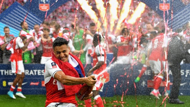 Missed the flight: Alexis Sanchez is a notable exception from the touring squad, after last week's Confederations Cup final.