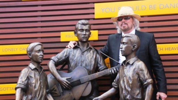 Barry Gibb at the Bee Gees Way unveiling in 2013.