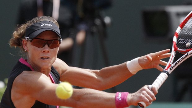 'Played like a man' ... Sam Stosur was too strong in her French Open quarter final.