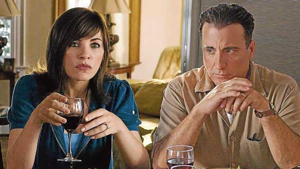 Julianna Margulies and Andy Garcia in City Island.