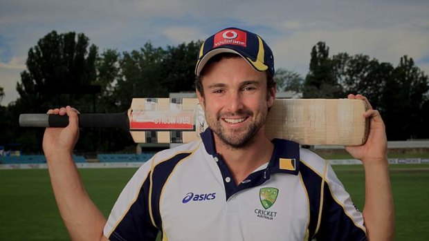 Ed Cowan after hearing the news that he had been picked in the squad for the Boxing Day Test.