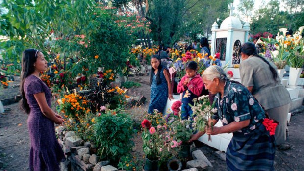 Day of the Dead ceremonies at Teotitlan del Valle, Mexico.