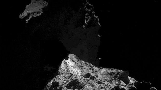 Photos from the European Space Agency satellite that document the comet '67P' as part of the organisation's Rosetta mission.