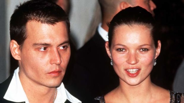 Former flame ... Depp famously dated supermodel Kate Moss in the 1990s.