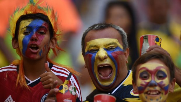 Taking over: Colombian fans are setting a new standard.