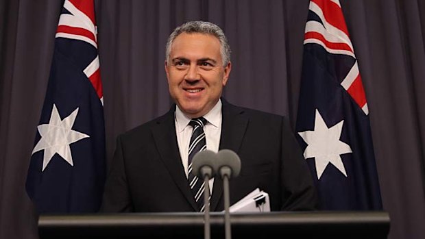 Playing the odds: Treasurer Joe Hockey.