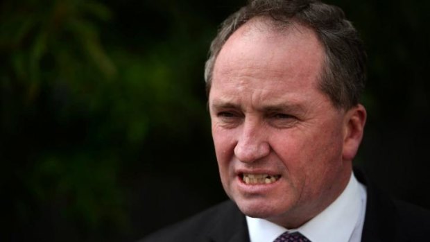 Federal Agriculture Minister Barnaby Joyce.