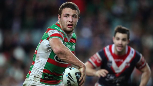 Cold shoulder ... Sam Burgess has faced scrutiny over his shoulder charge on Newcastle's Kyle O'Donnell two weeks ago.