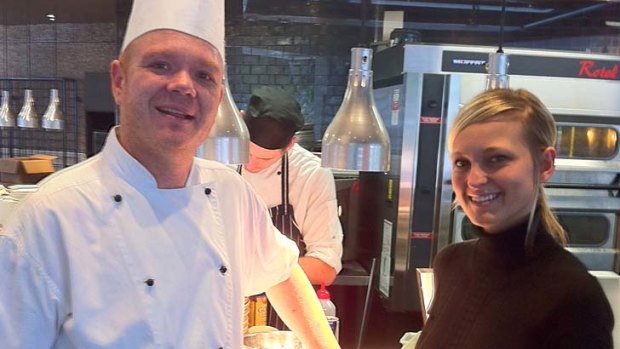 Cucina's chef Dylan McDonald with manager Hope Markstrom.