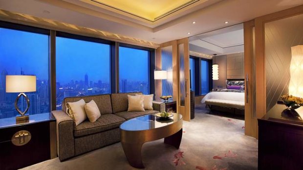 Glorious vista: A Jing An Shangri-La grand premier suite.